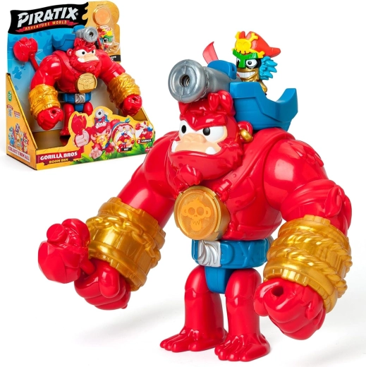 Piratix Adventure World set con figura y accesorios Crazy Jungle Gorilla Bros Boom Ben