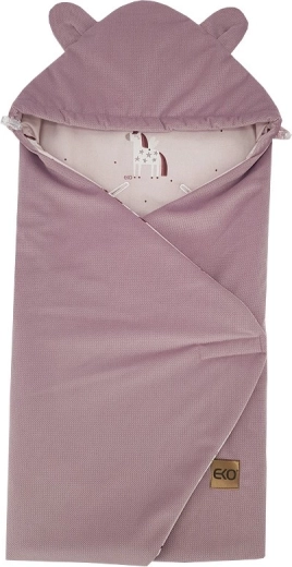 Saco envolvente EKO para silla de coche Velvet Unicorn, rosa, 110 × 100 cm