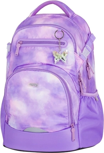 Mochila escolar OXY Ombre Butterfly morada tie-dye