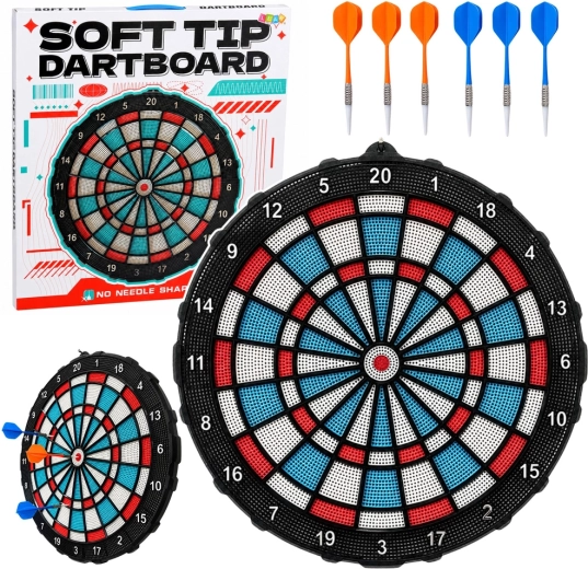 Diana de dardos Soft Tip de 42,5 cm con un set de 6 dardos