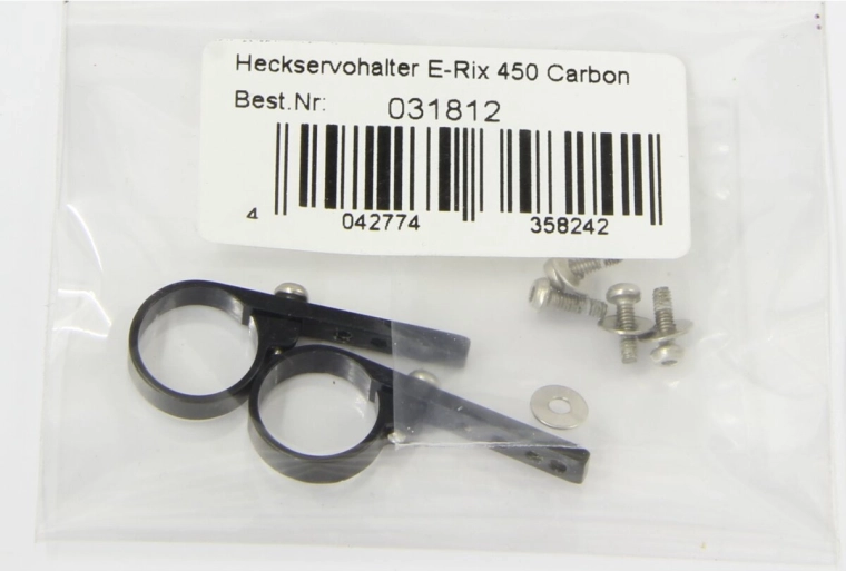Soporte trasero del servo para E-Rix 450 Carbon JAMARA
