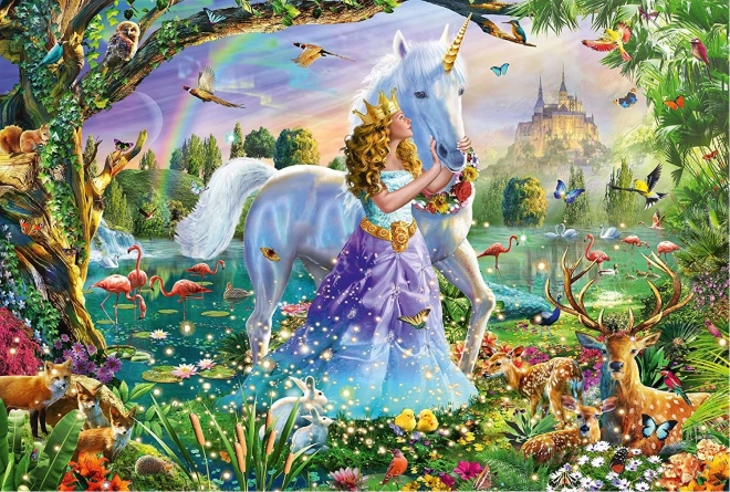 Puzzle Princesa con Unicornio 150 Piezas