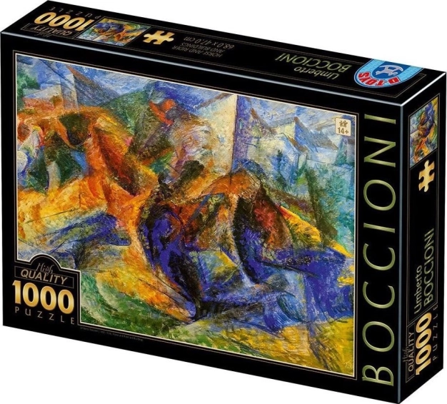 Puzzle Caballo y jinete y edificios 1000 piezas