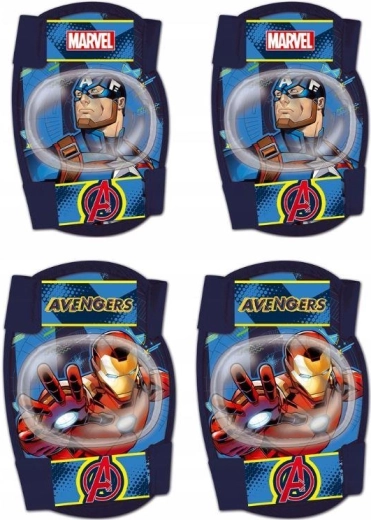 Set de protectores de rodillas y codos Avengers (4 uds)