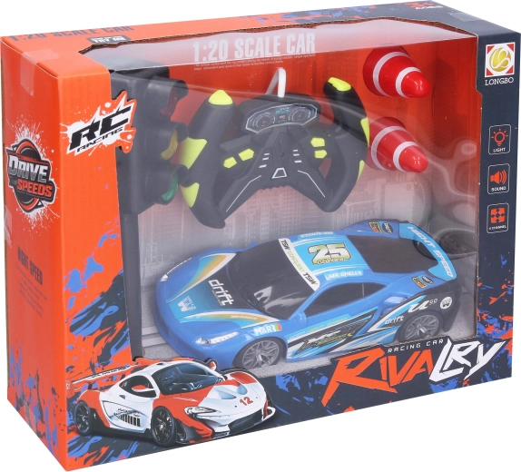 Coche RC con semáforo y mando a distancia, 18 cm