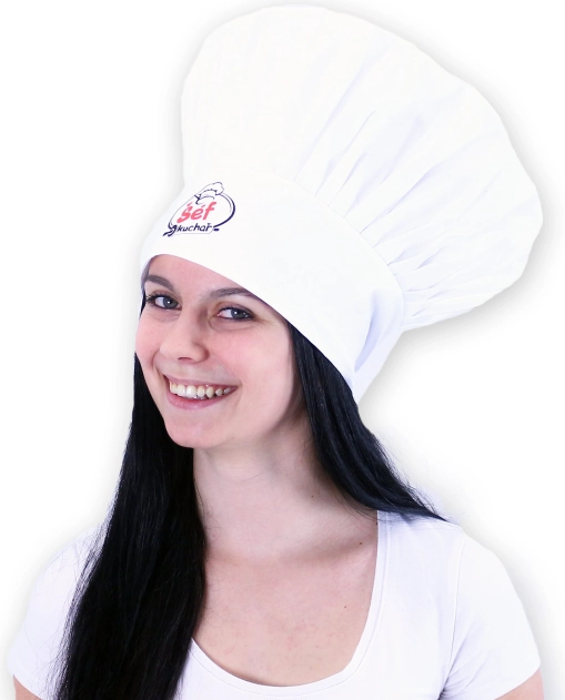Gorro de cocinero para adultos con inscripción Chef