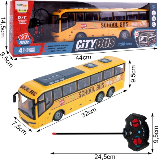Autobús urbano teledirigido a escala 1:30
