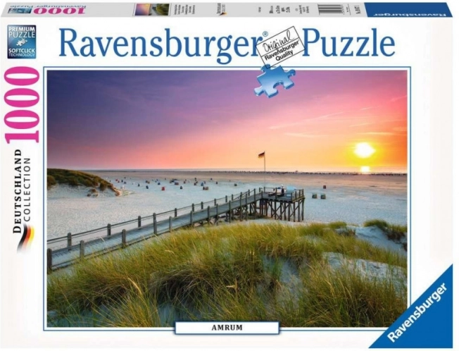 Puzzle Ravensburger Puesta de sol en Amrum 1000 piezas