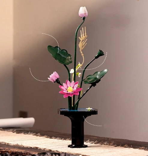 Set de construcción CaDA Floral Art Summer Song – decoración floral 61,6 cm, 755 piezas