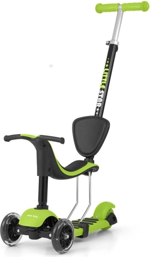 Milly Mally Little Star patinete infantil y correpasillos verde