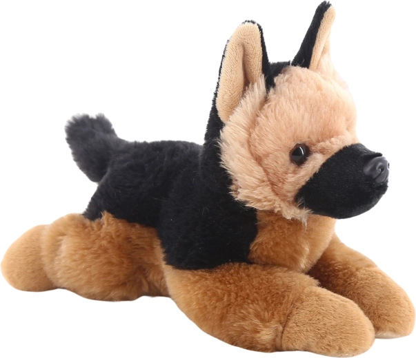 Peluche de pastor alemán tumbado 25 cm