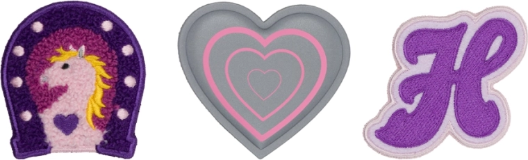 Baagl Baaglies set de insignias Caballo y corazón – 3 uds.