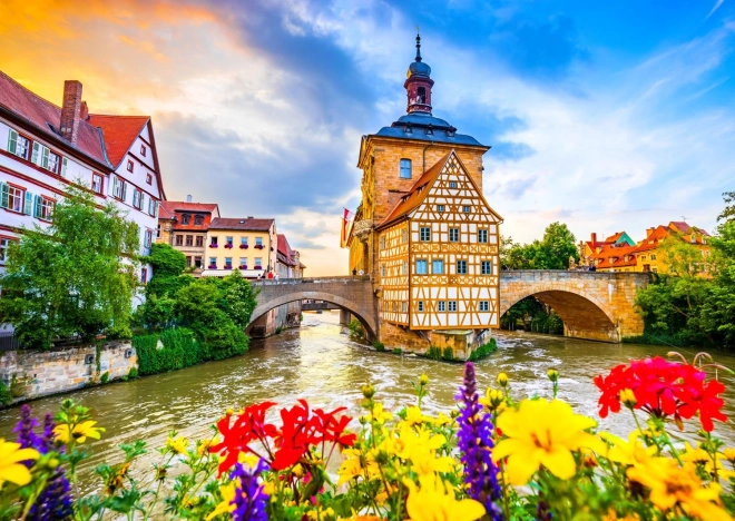 Puzzle Casco antiguo de Bamberg, Alemania 1000 piezas
