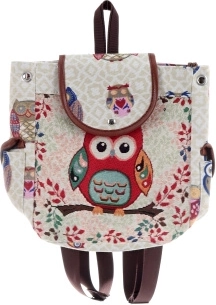 Mochila de tela Lechucita