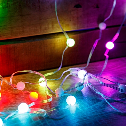 Cadena de luces RGBIC inteligente USB de 5 m con 33 LED
