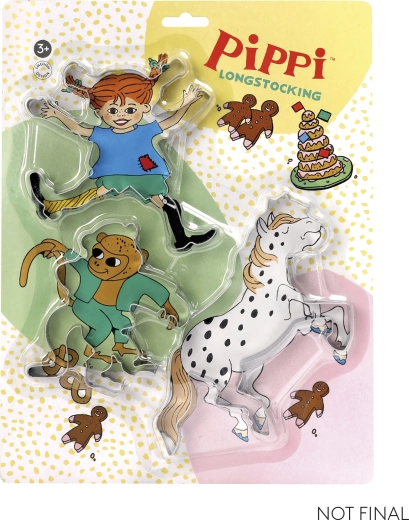 Pippi – set de cortadores de galletas (3 uds.)