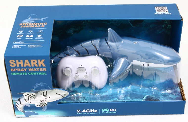 Tiburón plateado teledirigido