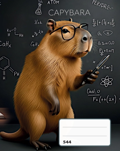 Cuaderno A5 rayado Capibara - 1 pieza