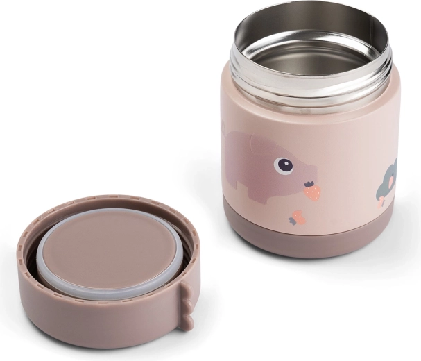 Done by Deer termo tarro para comida Tiny farm rosa 300 ml