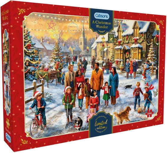 Puzzle Gibsons paseo navideño 1000 piezas