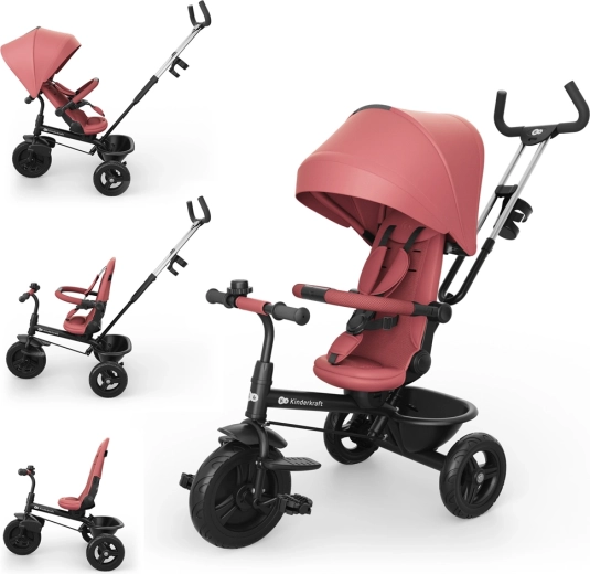 Kinderkraft Aston 2 Plus triciclo 6 en 1 pink