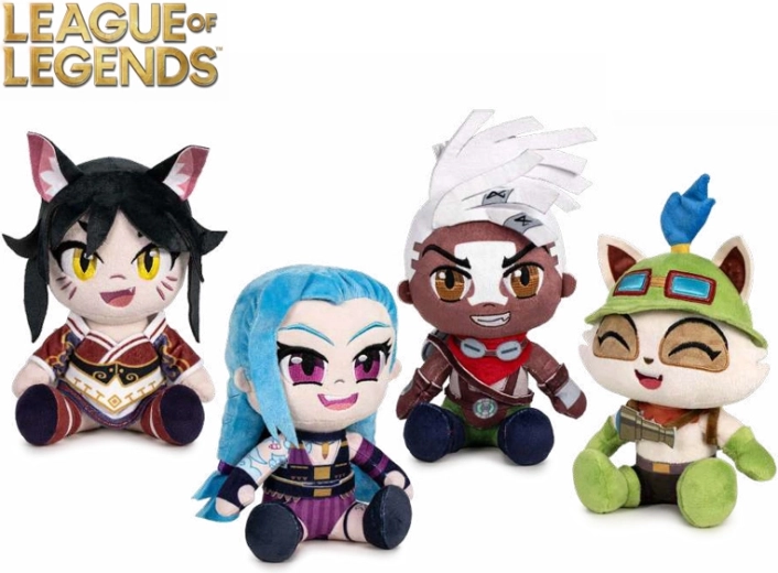 Figuras de peluche League of Legends 24 cm – Ahri, Jinx, Teemo, Ekko