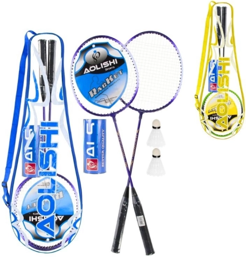 Set de bádminton en funda (2 raquetas y 2 volantes) – 2 variantes de color
