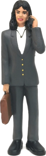 Figura de empresaria 13,2 cm - 1 unidad