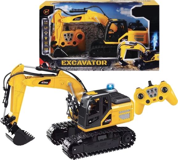 Excavadora de orugas RC de 40 cm