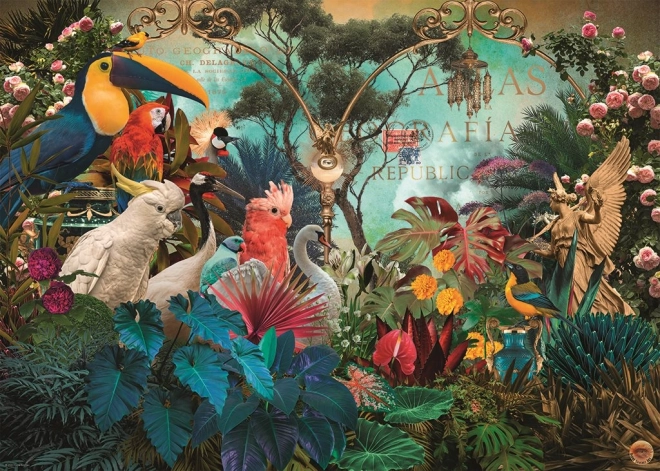 Puzzle HEYE Fauna Fantasies – diversidad de aves 1000 piezas