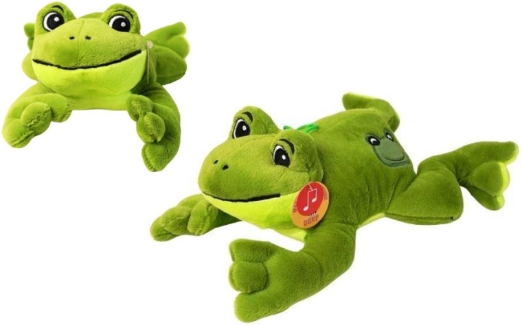 Rana Kumata de peluche mediana con sonido de croar