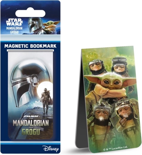 Marcapáginas magnético Mandalorian y Grogu - 1 pieza