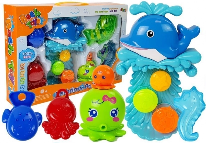 Set de baño Delfín - animalitos marinos