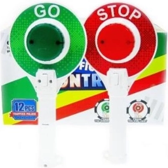 Paleta de señalización policial STOP para niños (luminosa)