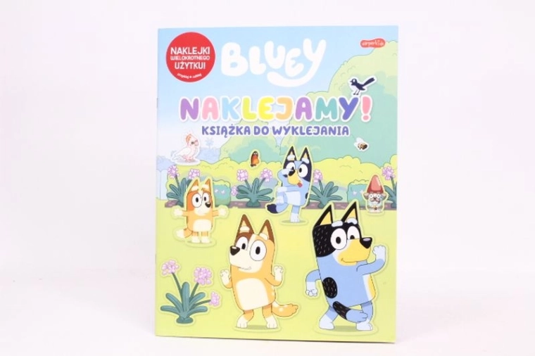 Libro de Bluey con pegatinas reutilizables