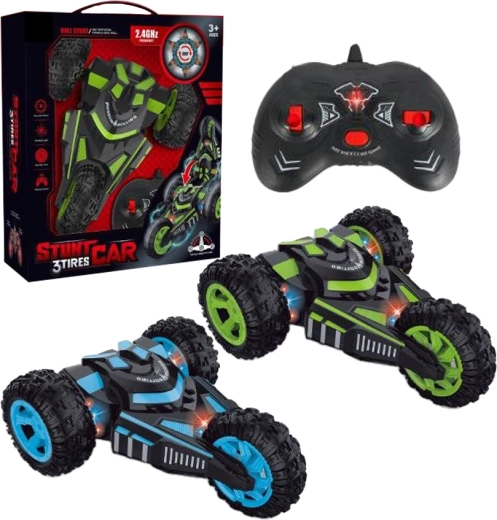 Sparkys coche acrobático RC anfibio 4WD con rotación de 360° y LED (2,4 GHz)