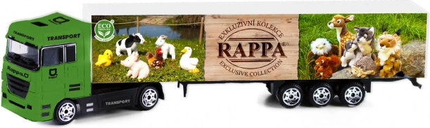 Camión coche de peluche exclusivo – modelo metálico 1:87 con remolque