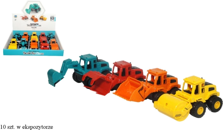 Máquina de construcción con motor de fricción para niños