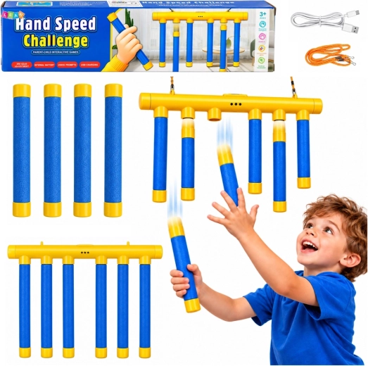 Juego de habilidad de varillas que caen Hand Speed Challenge