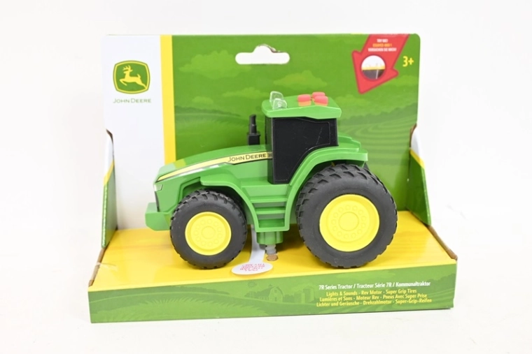 Mini tractor Tomy John Deere con efectos de luz y sonido