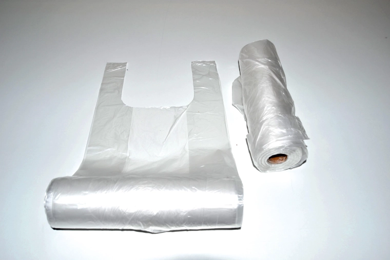 Bolsas de microteno transparentes 5 kg, rollo 200 uds