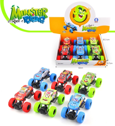 Jeep automático con mecanismo de cuerda – monster truck
