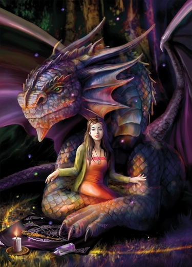 Puzzle Bluebird Dragón místico 1000 piezas