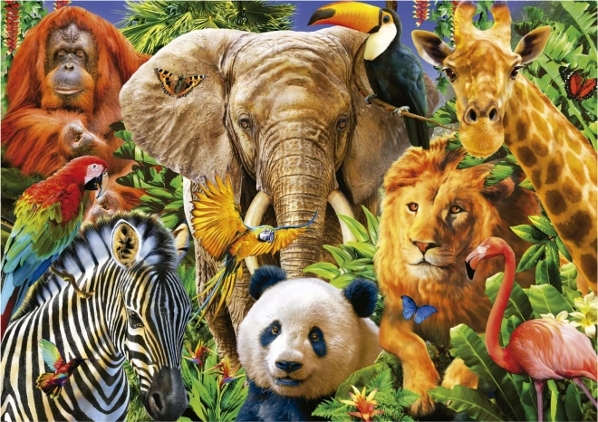 Puzzle collage de animales salvajes 500 piezas EDUCA