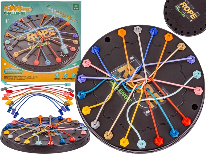 Juego lógico de desenredar cuerdas – rompecabezas con nudos