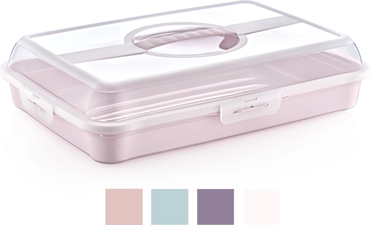 Caja rectangular para tartas 42,5 × 29,5 × 10 cm sin BPA