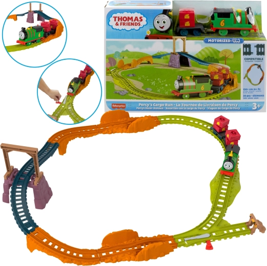 Fisher-Price Thomas y sus amigos Entrega postal con la locomotora de Percy y vías