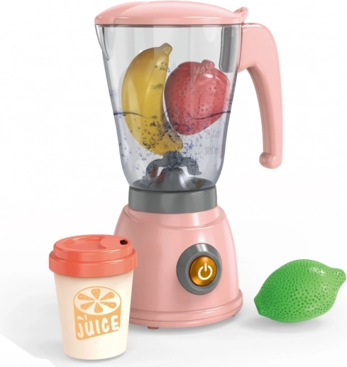 Batidora infantil rosa con efectos de luz y sonido