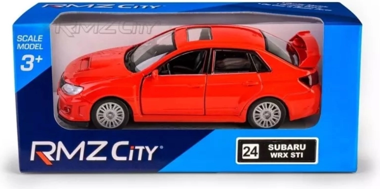 Modelo de coche RMZ Subaru WRX STI 2010 rojo