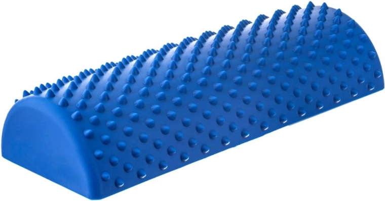 TULLO rodillo de masaje semicilíndrico con relieves estimulantes – azul